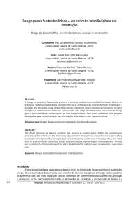 Design sustentável: curso técnico de design