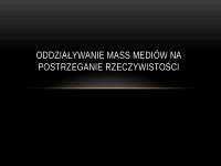 mass media oddzialywanie