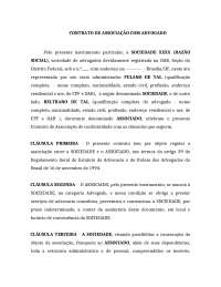 CONTRATO TRABALHO SEM EXCLUSIVIDADE