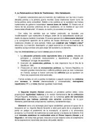 Resumen - La Fabricación en Serie de Tradiciones - Eric Hobsbawm (Sociología - Historia Política y Social del Mundo Contemporáneo)