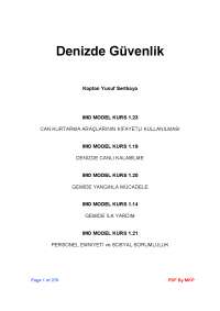 Denizde Güvenlik Notları