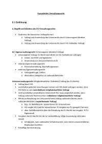 Zusammenfassung Europäisches Verwaltungsrecht