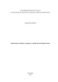 Tese sobre poetisa angolana: Ana Paula Tavares