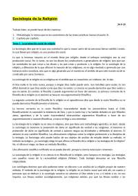 Sociología de la Religión: Producción Social de la Religión y Estructura Social
