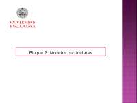 Modelos Curriculares: Enfoques y Objetivos en la Educación