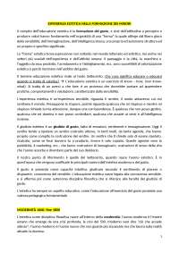 Esperienza Estetica nella Formazione dei Minori: Un'Analisi Filosofica