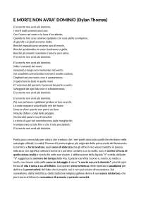 E morte non avrà dominio - Docsity