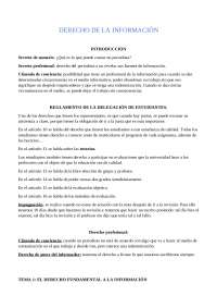 El Derecho Fundamental a la Información: Análisis de la Legislación Española - Prof. Soria