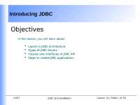 Java database connectivity