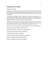 Filosofía de la mente apuntes