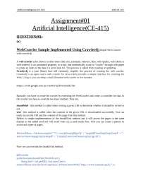 Ai ----------------assignment