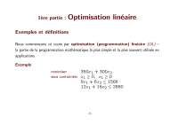 un cours sur l'optimisation linéaire.