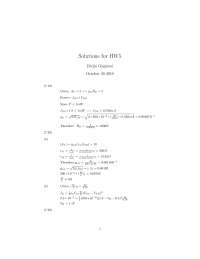 Solutions for HW5: Electronic Circuits Analysis and Design