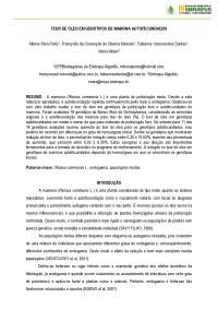 TEOR DE ÓLEO EM GENÓTIPOS DE MAMONA AUTOFECUNDADOS