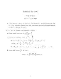 Solutions for Homework 3: Peak Detector Circuit Analysis