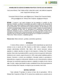 VARIABILIDADE DE ACESSOS DE MAMONA PARA PESO E TEOR DE ÓLEO DAS SEMENTES