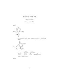 Solutions for HW9: Common-Mode and Differential-Mode Analysis of Amplifiers