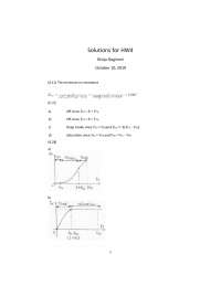 Solutions for HW4: MOSFET Circuit Problems