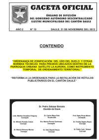 norma de zona residencial mixta Aurora - Daule