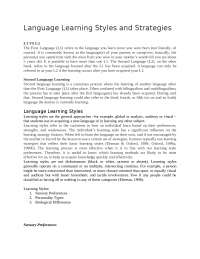 Learning Styles and Strategies