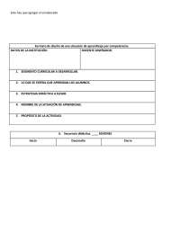 Formato de planificación
