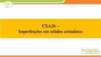 Imperfeições cristalinas