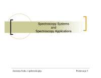 Spectroscopy systems and spectroscopy applications - Docsity