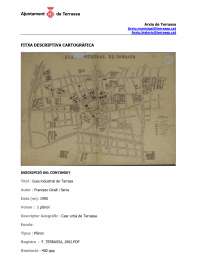 Planol Terrassa Antic - Ajuntamet de Terrassa