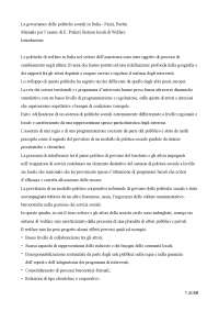 La governance delle politiche sociali in Italia- Bertin, Fazzi
