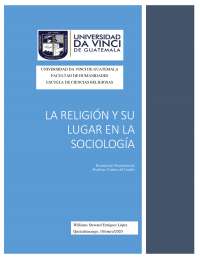 La religión y su lugar en la sociología