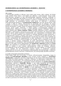 Introduzione all'Antropologia Giuridica - Mancini