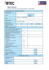Unit 14 - Business Intelligence-Holistic Assignment