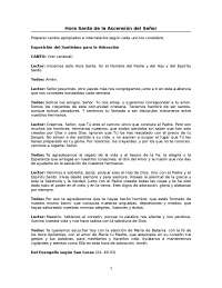 Hora Santa adoración