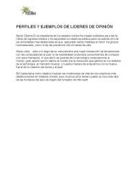 Perfiles y Ejemplos de Líderes Opinión: Obama, Jobs y Gates