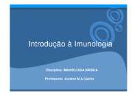 Introdução a Imunologia - conceitos básicos