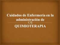 administración quimioterapia