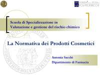 La normativa dei prodotti cosmetici