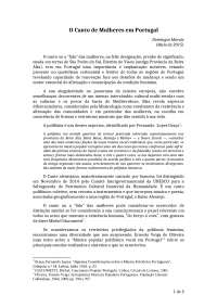 O Canto de Mulheres em Portugal