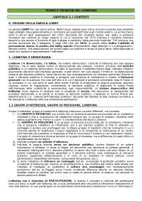 Teorie e Tecniche del Lobbying
