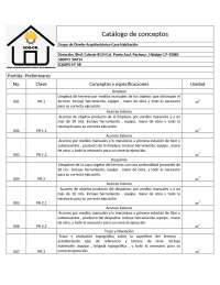 catalogo de conceptos