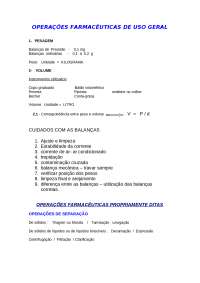 Operações Farmacêuticas de Uso Geral: Guia Completo com Técnicas e Princípios
