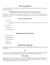 Software Requirements Engineering: IEEE and the Importance of Identifying System Needs