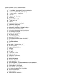 Domande di diritto penitenziario (commissione prof. Varraso)