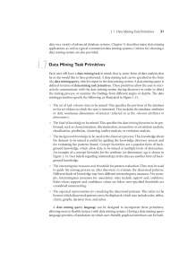 Data Mining Task Primitives - Docsity