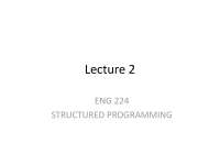 Structured Programming Lecture: Algorithms, Flowcharts, and Pseudo-codes