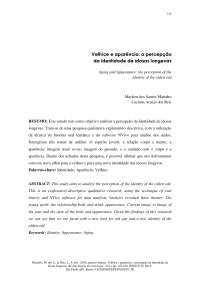 Velhice e aparência: a percepção da identidade de idosas longevas