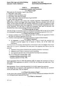 logic and critical thinking   chap 2