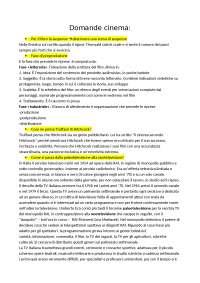 Domande Esame Cinema Iulm Docsity