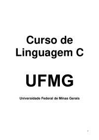 Curso de linguagem C - UFMG