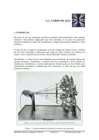 dimensionamento de Cabos de aço